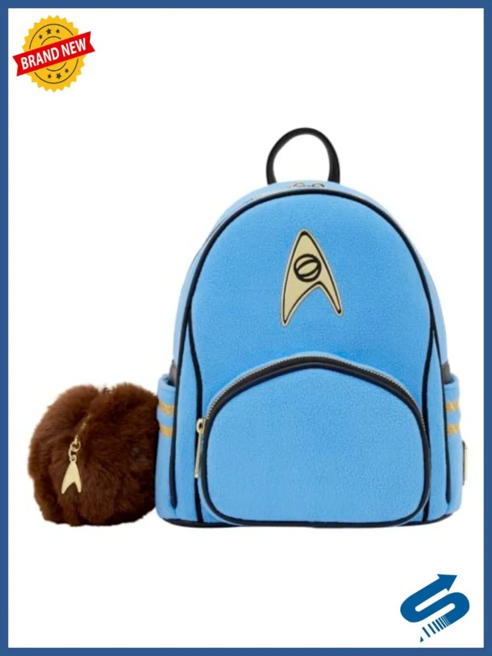 Loungefly Star Trek Spock Cosplay Mini Backpack Faux Leather Detachable Coin Bag